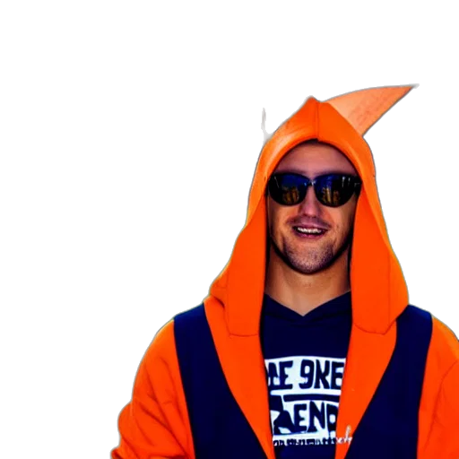 jacket, staff, hat, creature transparent PNG cut-out