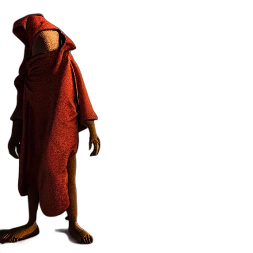 dress, jacket, creature, mask transparent PNG cut-out
