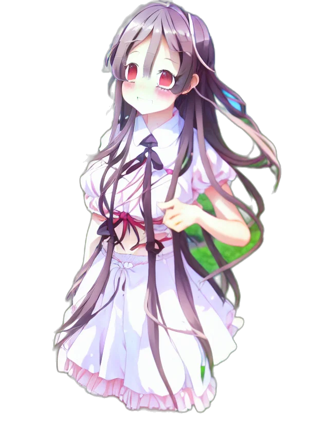 dress, staff, creature, weapon transparent PNG cut-out