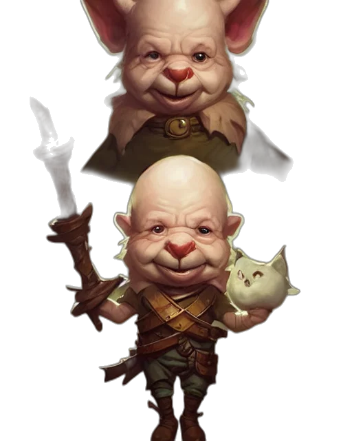 face, mask, staff, creature transparent PNG cut-out