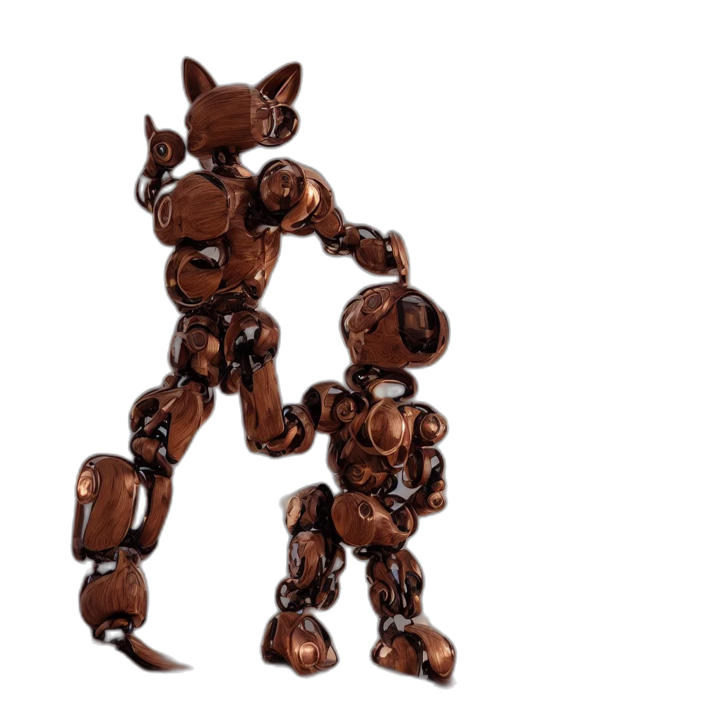 robot, staff, weapon, animal transparent PNG cut-out