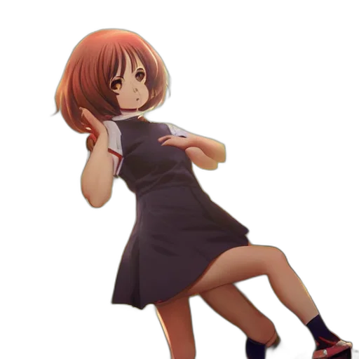 dress, staff, weapon, shoes transparent PNG cut-out