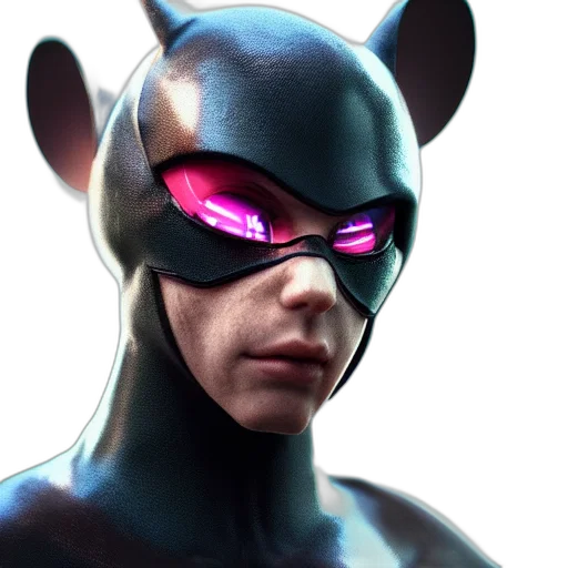 mask, face, animal, 3d render transparent PNG cut-out