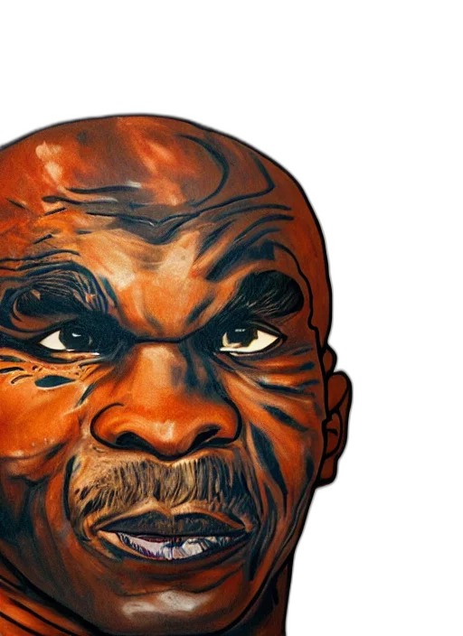 face, mask, comic book art, photorealistic transparent PNG cut-out
