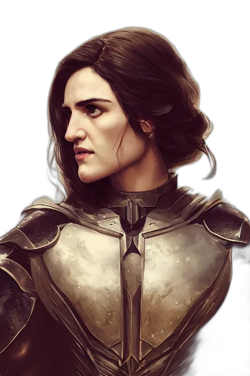 face, sword, crown, fantasy art transparent PNG cut-out