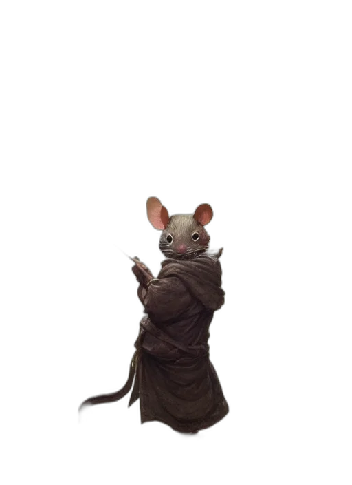 animal, jacket, staff, creature transparent PNG cut-out