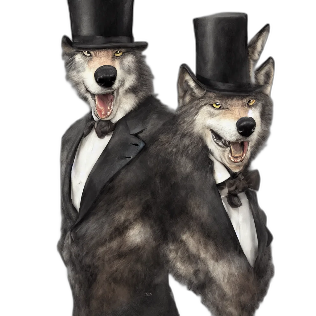 animal, hat, concept art, 3d render transparent PNG cut-out