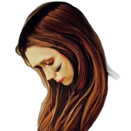 hair, face, mask, crown transparent PNG cut-out