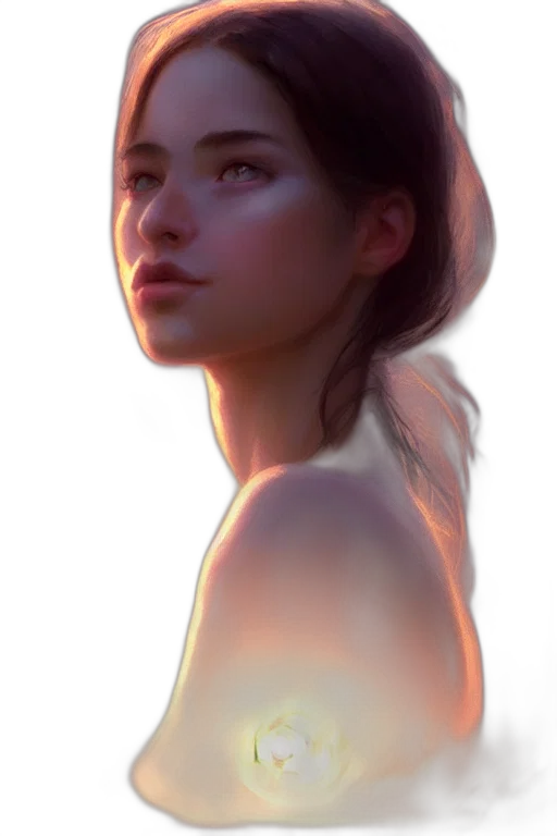 face, dress, crown, creature transparent PNG cut-out