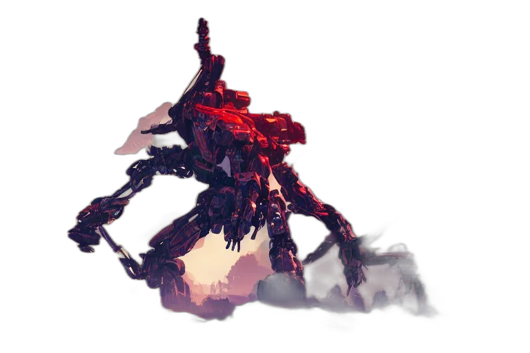 robot, weapon, creature, dragon transparent PNG cut-out