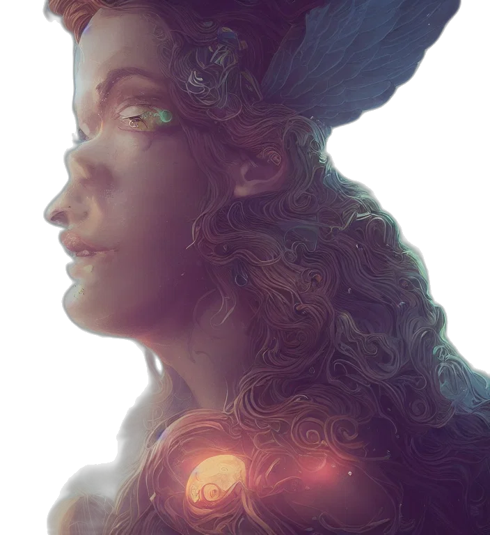 crown, face, dragon, fantasy art transparent PNG cut-out