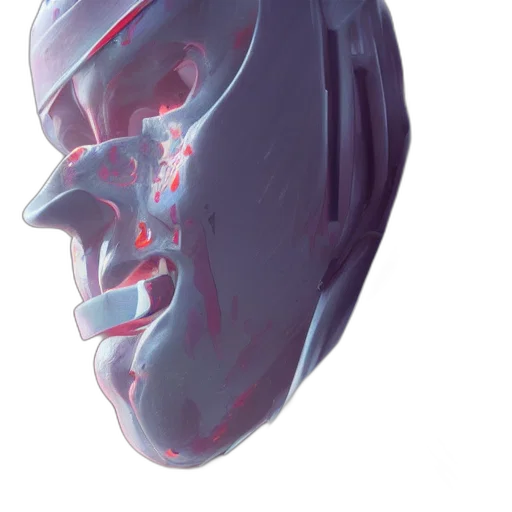 face, robot, mask, crown transparent PNG cut-out