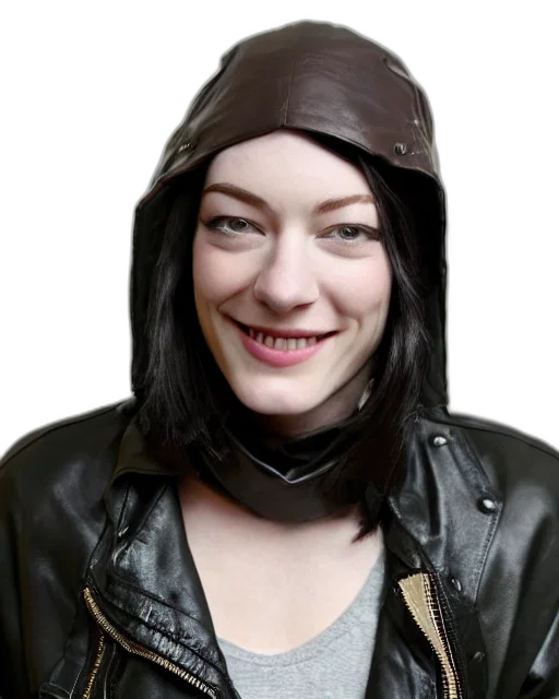 jacket, hat, face, staff transparent PNG cut-out