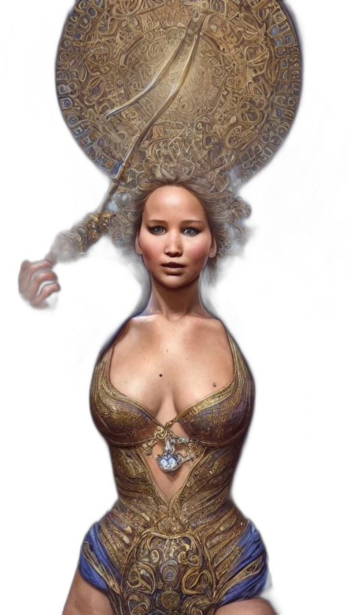 robot, jewelry, dress, face transparent PNG cut-out