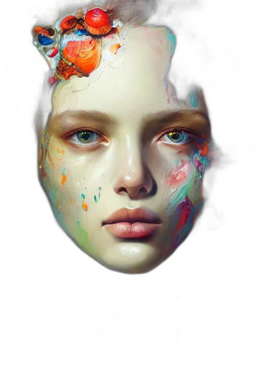 mask, face, crown, jewelry transparent PNG cut-out
