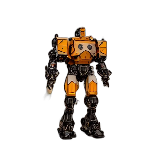 robot, weapon, 3d render, concept art transparent PNG cut-out