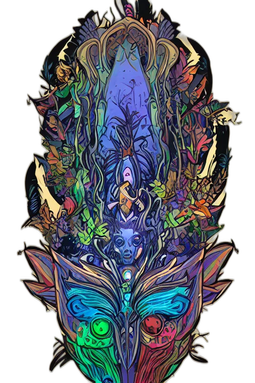 mask, crown, dragon, creature transparent PNG cut-out