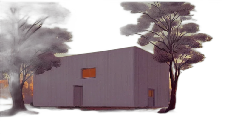 building, concept art, 3d render, photorealistic transparent PNG cut-out