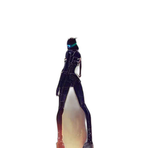 bottle, shoes, staff, robot transparent PNG cut-out