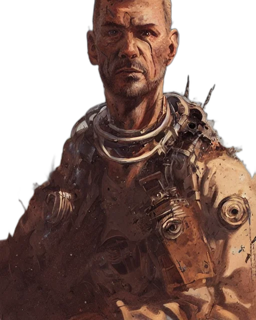 face, weapon, staff, robot transparent PNG cut-out