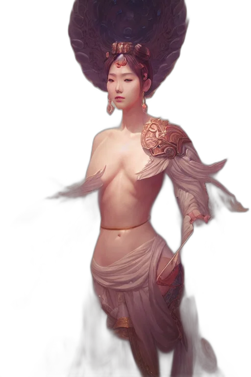 dress, staff, crown, jewelry transparent PNG cut-out