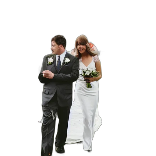 dress, umbrella, staff, photorealistic transparent PNG cut-out