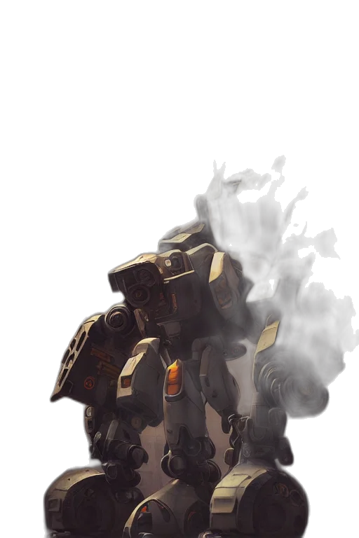 robot, weapon, mask, face transparent PNG cut-out