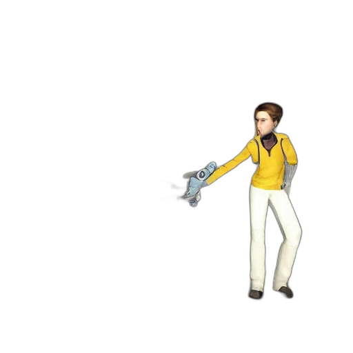 staff, weapon, pixel art, 3d render transparent PNG cut-out