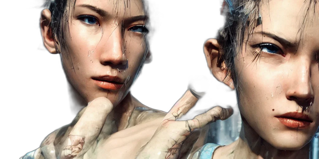 photorealistic, concept art, cyberpunk, 3d render transparent PNG cut-out