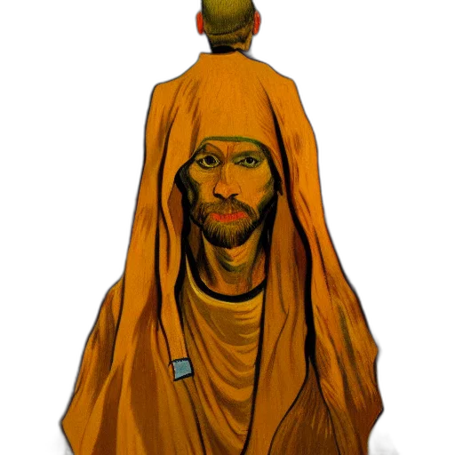 staff, mask, crown, dress transparent PNG cut-out