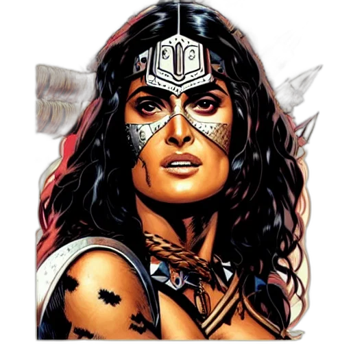 jewelry, face, comic book art, fantasy art transparent PNG cut-out