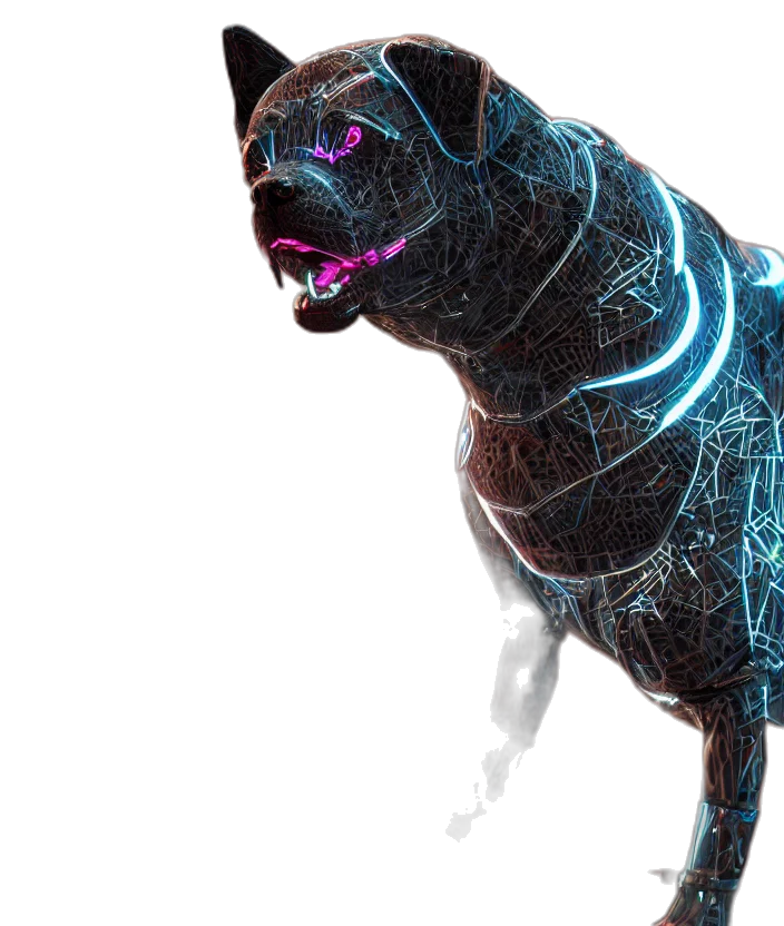 animal, creature, staff, 3d render transparent PNG cut-out