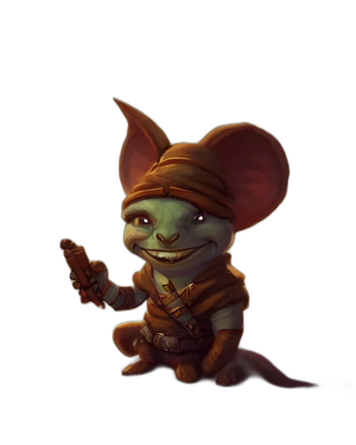 staff, weapon, hat, creature transparent PNG cut-out