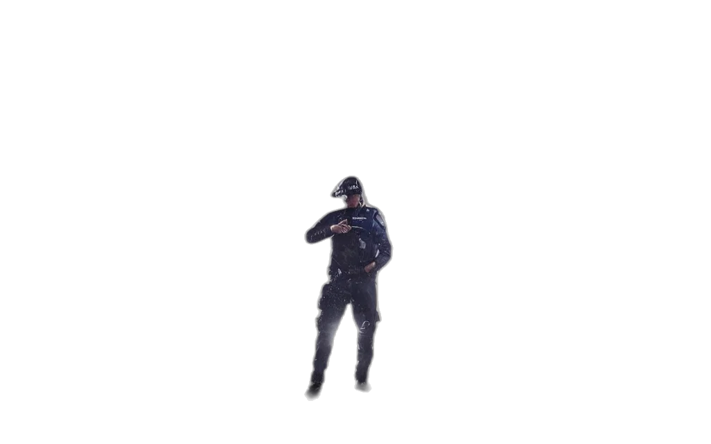staff, robot, weapon, jacket transparent PNG cut-out
