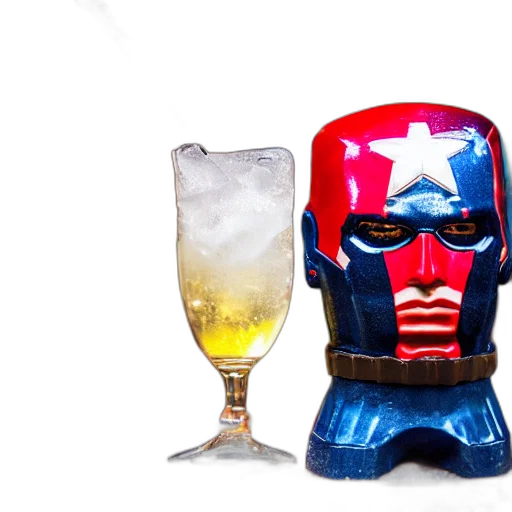 mask, bottle, 3d render, closeup transparent PNG cut-out