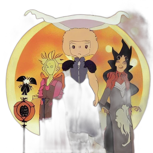 concept art, fantasy art, anime, cartoon transparent PNG cut-out