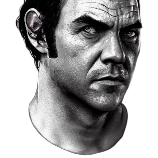 face, photorealistic, comic book art, concept art transparent PNG cut-out