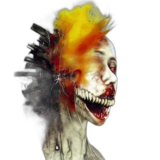 mask, creature, face, concept art transparent PNG cut-out