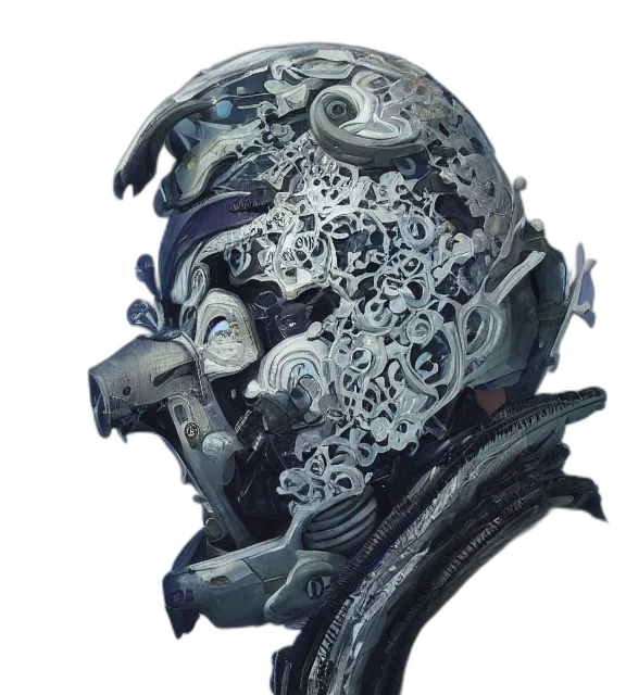 mask, face, robot, dragon transparent PNG cut-out
