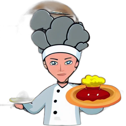 food, staff, hat, cartoon transparent PNG cut-out