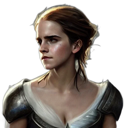 face, dress, crown, fantasy art transparent PNG cut-out