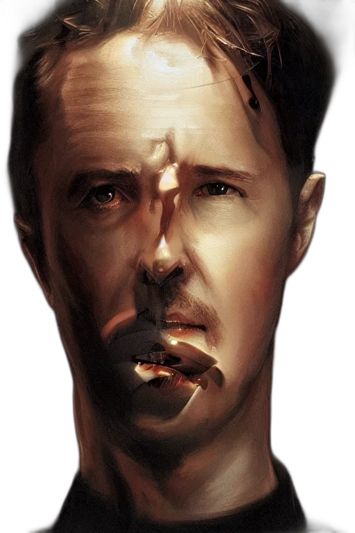 face, mask, photorealistic, comic book art transparent PNG cut-out