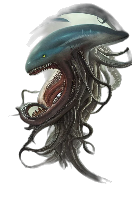 creature, mask, hair, face transparent PNG cut-out