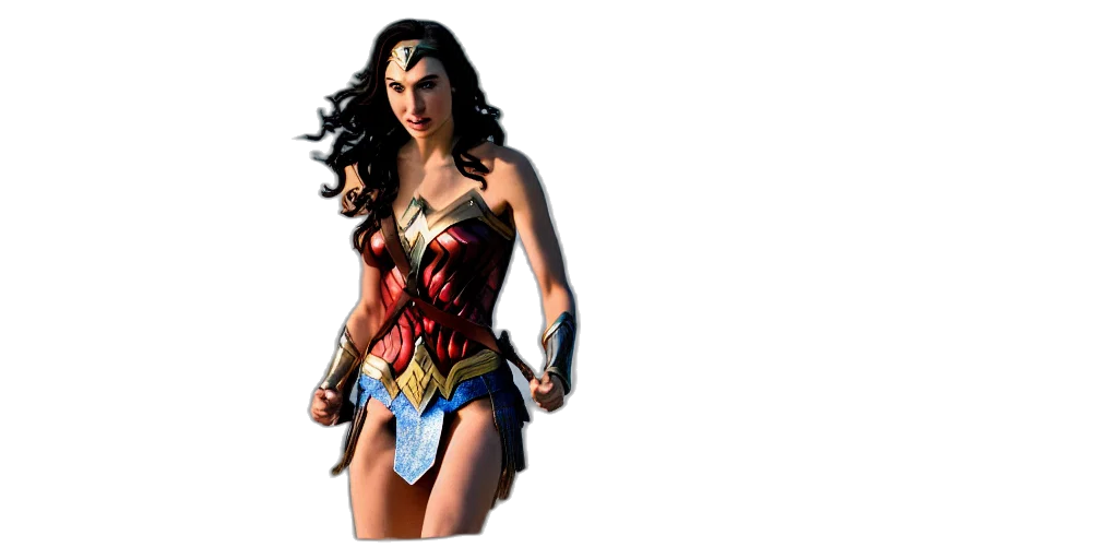 comic book art, concept art, 3d render, gal transparent PNG cut-out