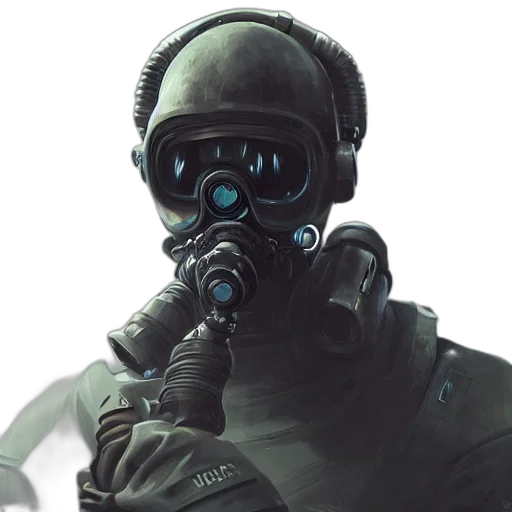 mask, robot, face, staff transparent PNG cut-out