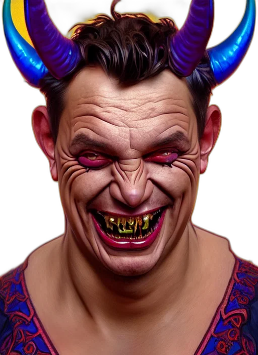 face, mask, creature, photorealistic transparent PNG cut-out