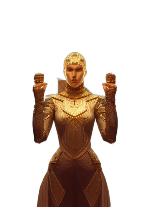 robot, staff, mask, jewelry transparent PNG cut-out