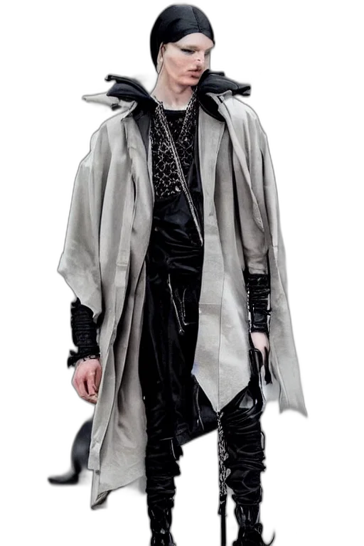 jacket, staff, cyberpunk, concept art transparent PNG cut-out