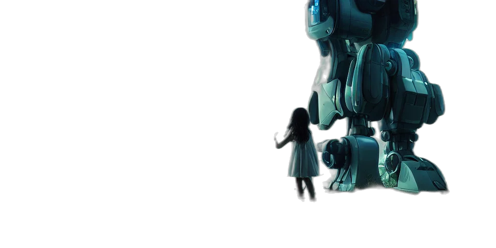 robot, creature, weapon, dress transparent PNG cut-out