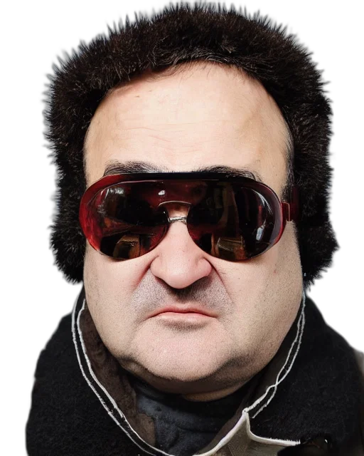 face, jacket, animal, hat transparent PNG cut-out
